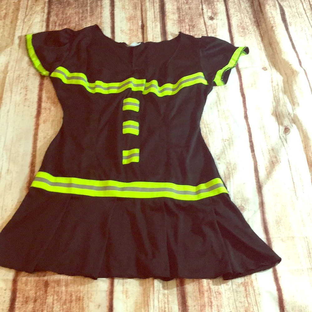 Size Medium Large woman fireman costume